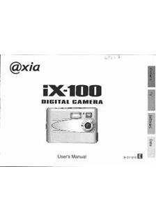Fujifilm Axia ix 100 manual. Camera Instructions.